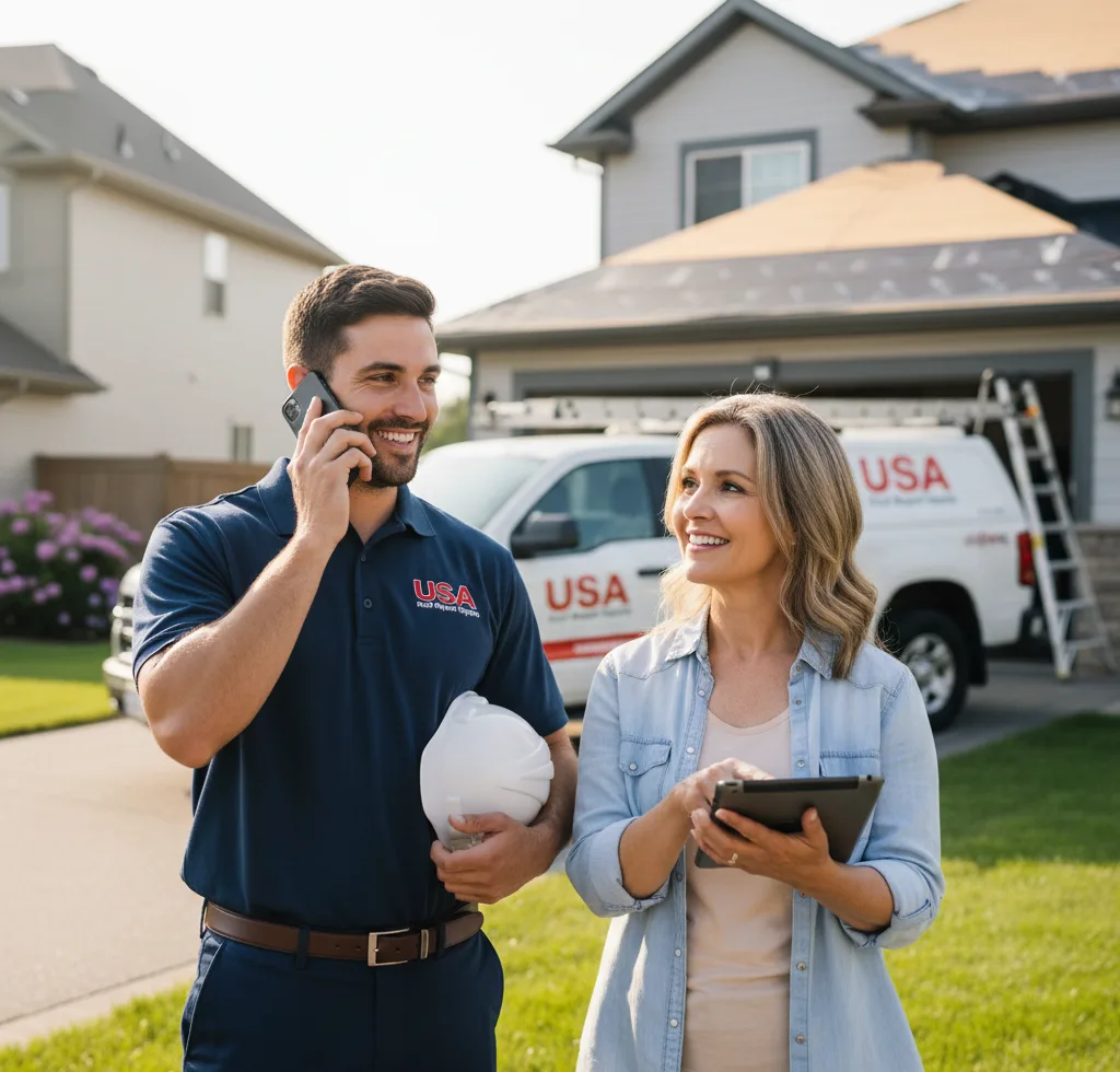 USA Roof Repair Experts customer support in Grayland